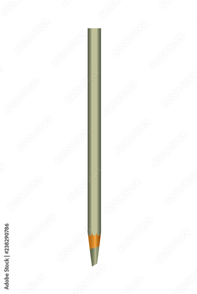 pencil isolated on white background vector art pencil isolated on white background vector art
