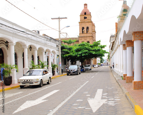 beautiful church in Santa Cruz de la Sierra city center, Bolivia.