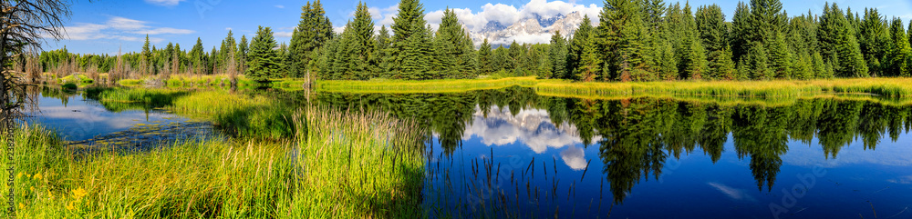 Plakat Reflected View of the Tetons, Wyoming