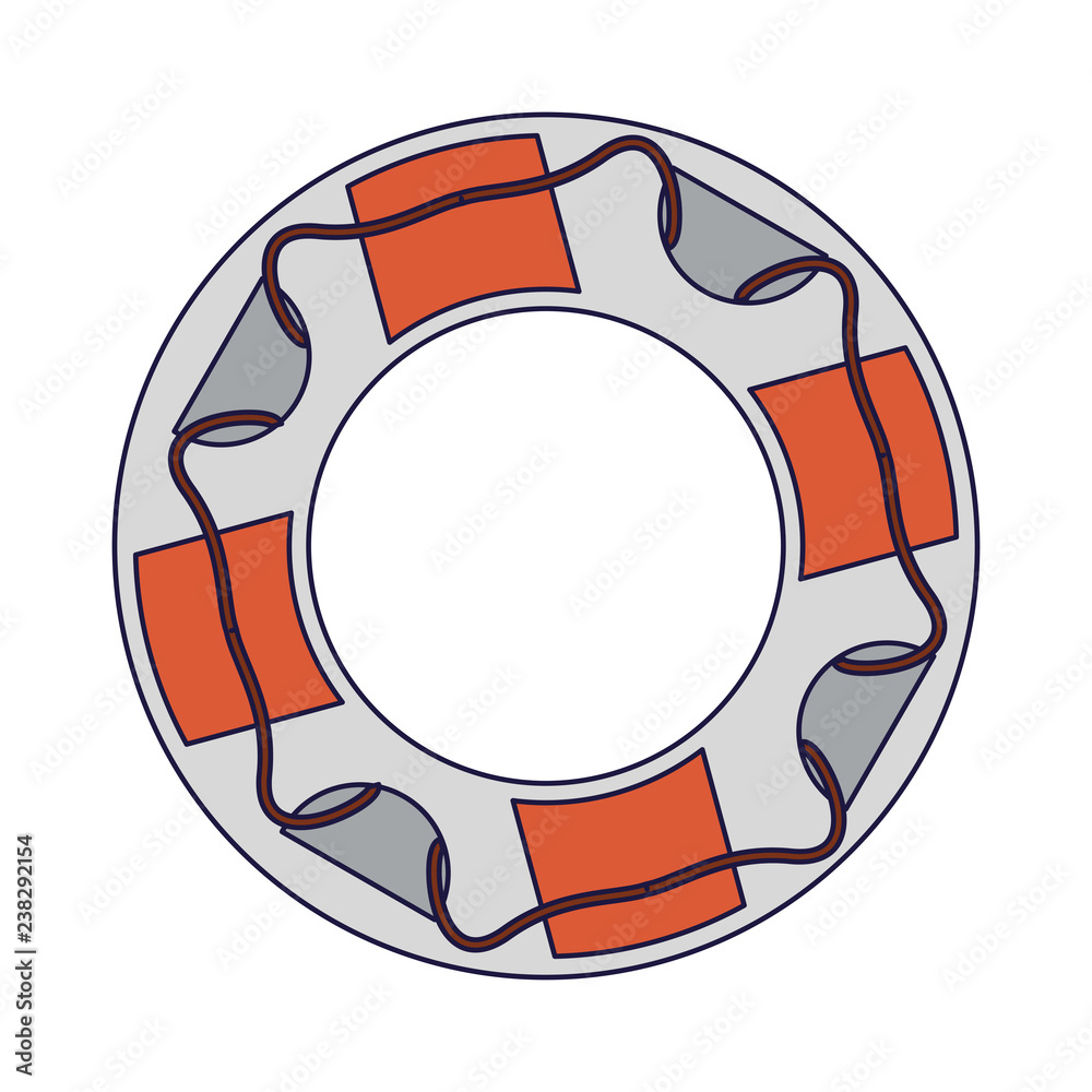 Fototapeta premium Beach lifesaver float