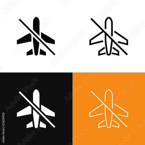 Flight Canceled Icon Set