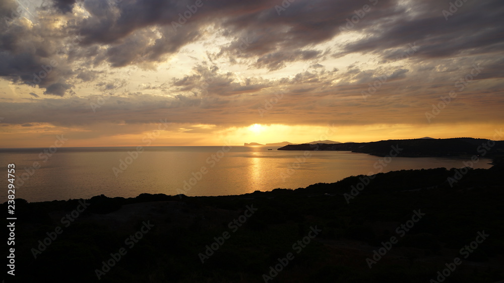 Sardinien, Sonnenuntergang, Porto Torres & Weg nach Bosa Marina,11.06.2016