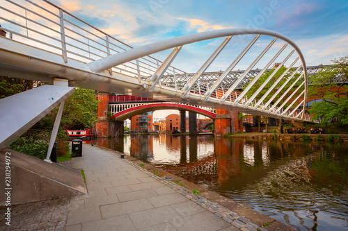 Castlefield - inner city conservation area in Manchester, UK