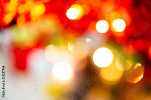 Abstract background Red bokeh in christmas background © NARANAT STUDIO