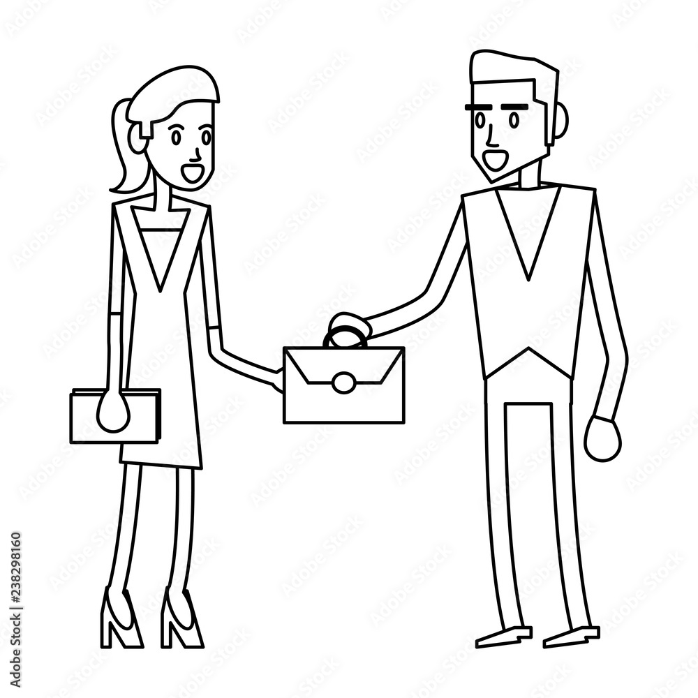 Business teamwork executive in black and white Business teamwork executive in black and white