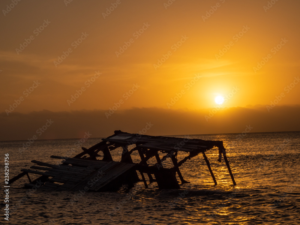 Sunset on Wreck