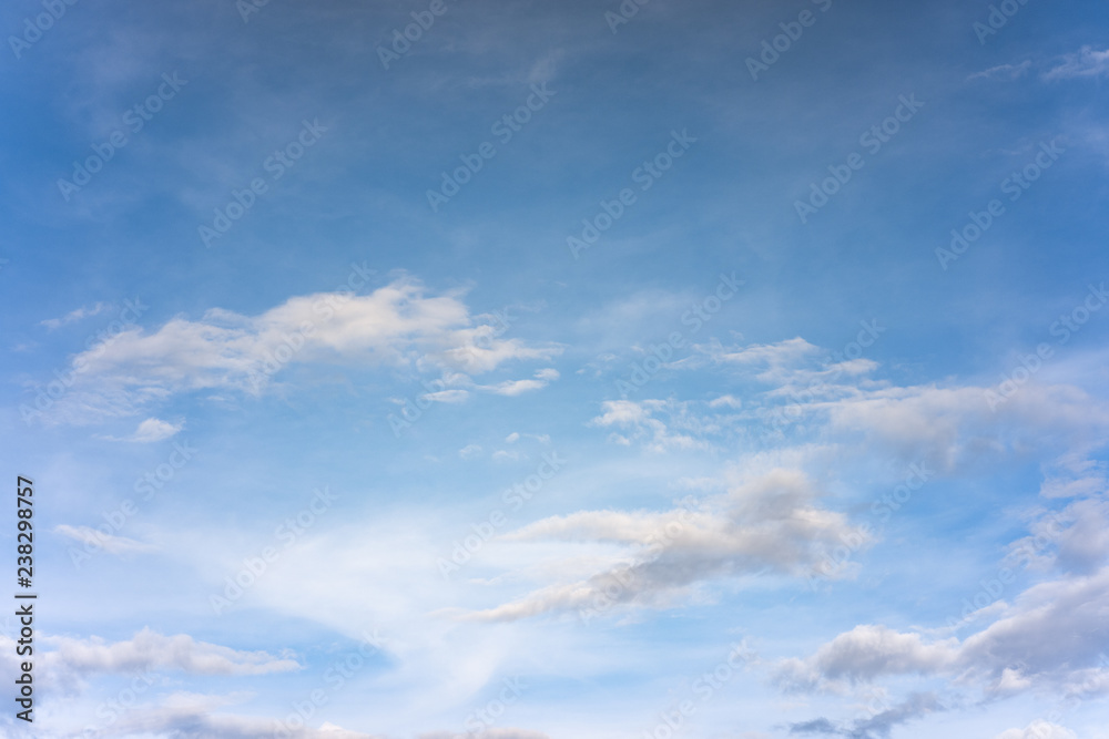 Blue sky with clouds as the background.