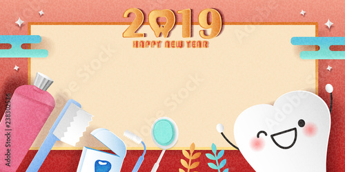 happy new year with teeth