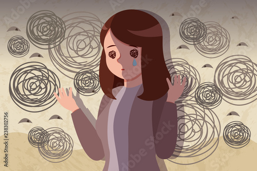 woman with depressed problem