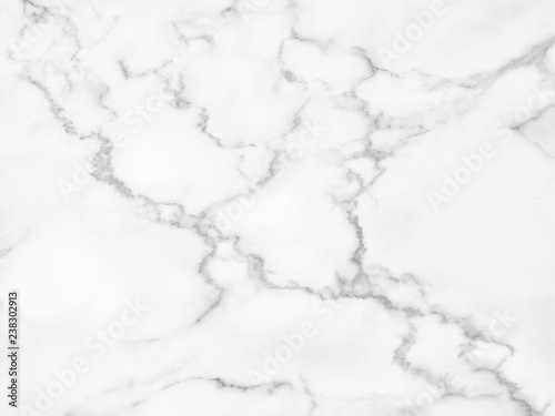 White marble texture with natural pattern for background.