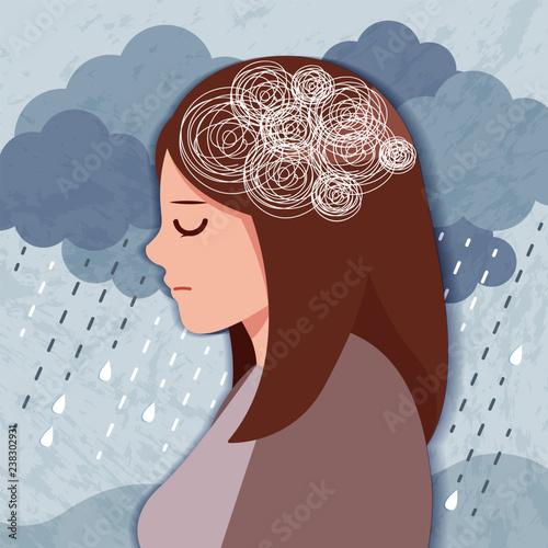 woman with depressed problem