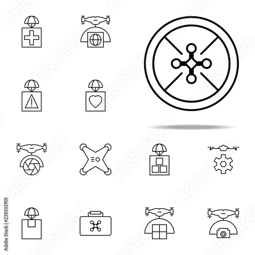 drone icon. Drones icons universal set for web and mobile