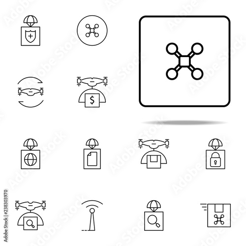 drone icon. Drones icons universal set for web and mobile