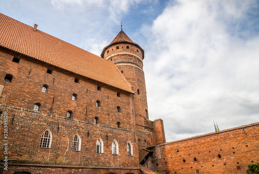 Ordensburg castle in Olsztyn, Poland