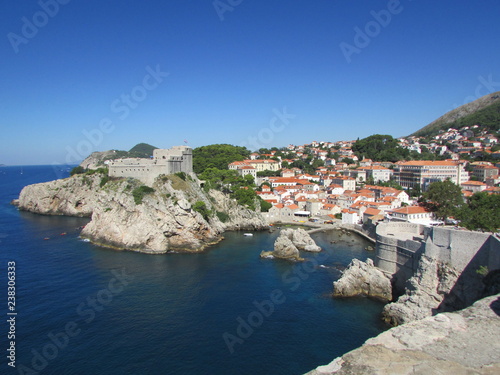 Fantastic view of Dubrovnik old town and harbour, Croatia © Sergei Timofeev
