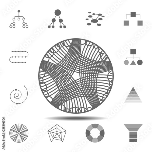 Churd diagram icon. Simple glyph vector element of charts and diagrams set icons for UI and UX, website or mobile application