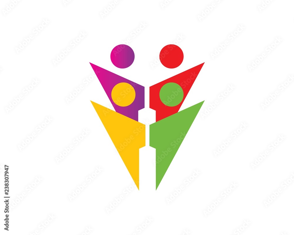 Adoption and community care Logo template Adoption and community care Logo template