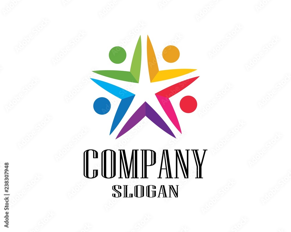 Adoption and community care Logo template Adoption and community care Logo template