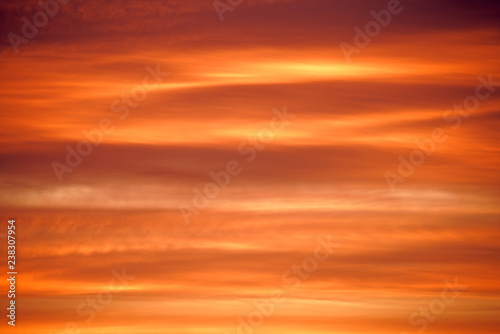Fototapeta Naklejka Na Ścianę i Meble -  Golden sunset clouds