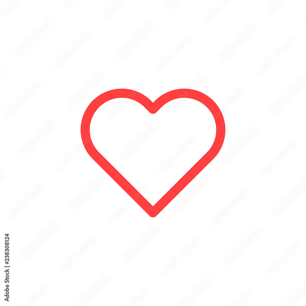 Trendy line heart icon. Vector illustration for concepts of love, romance, health. Valentine's day and wedding symbol Trendy line heart icon. Vector illustration for concepts of love, romance, health. Valentine's day and wedding symbol