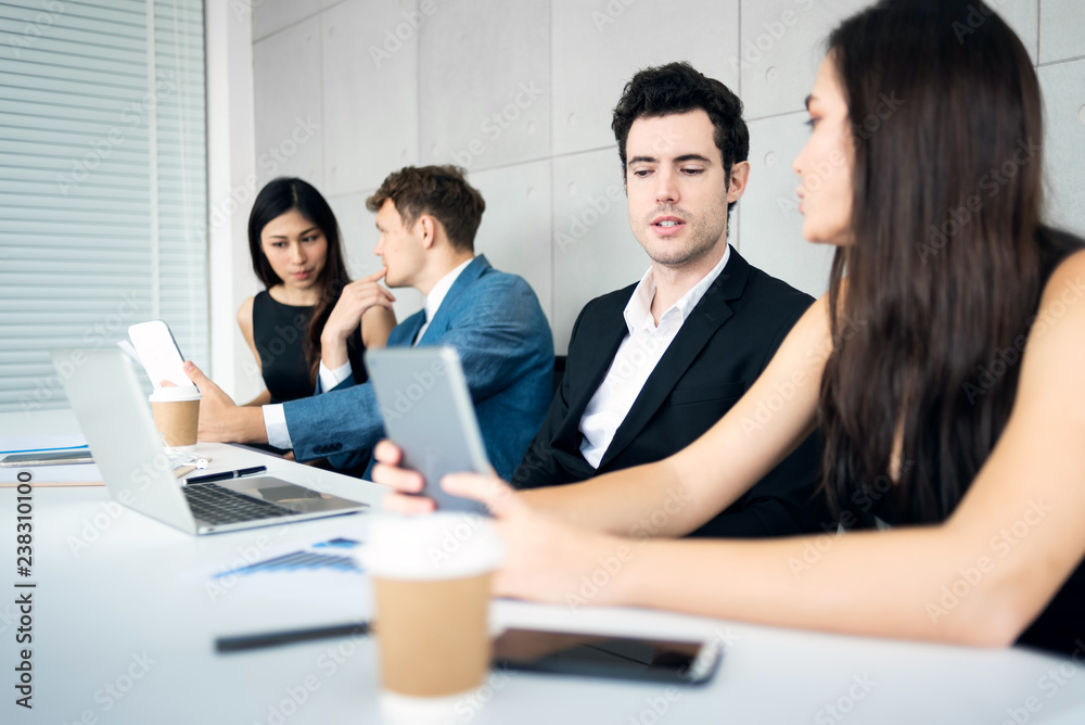 BusinessPeople discussing for new projects. BusinessPeople discussing for new projects.