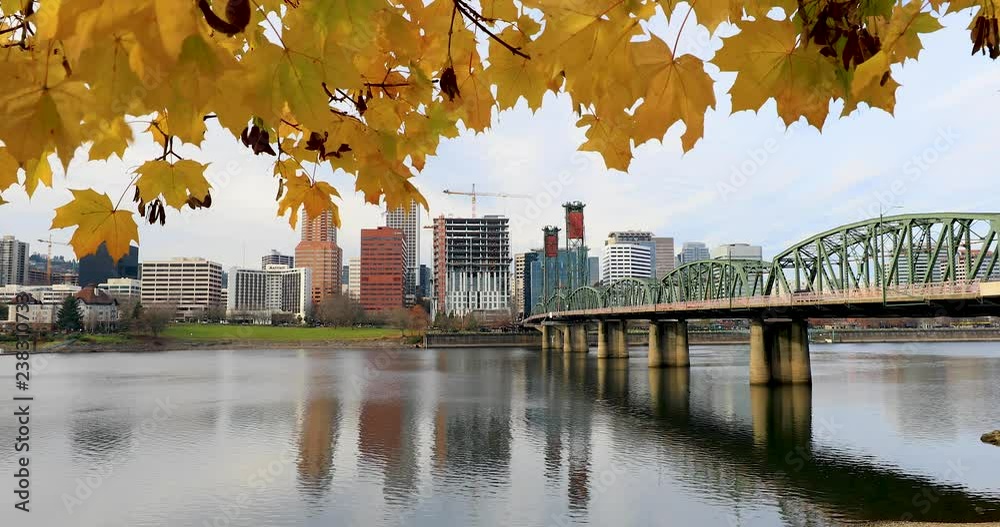 Portland Oregon cityscape.