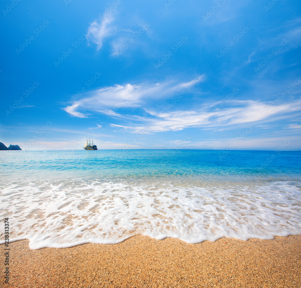 beach and beautiful tropical sea beach and beautiful tropical sea