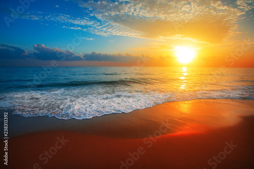 sunset and sea © Alexander Ozerov