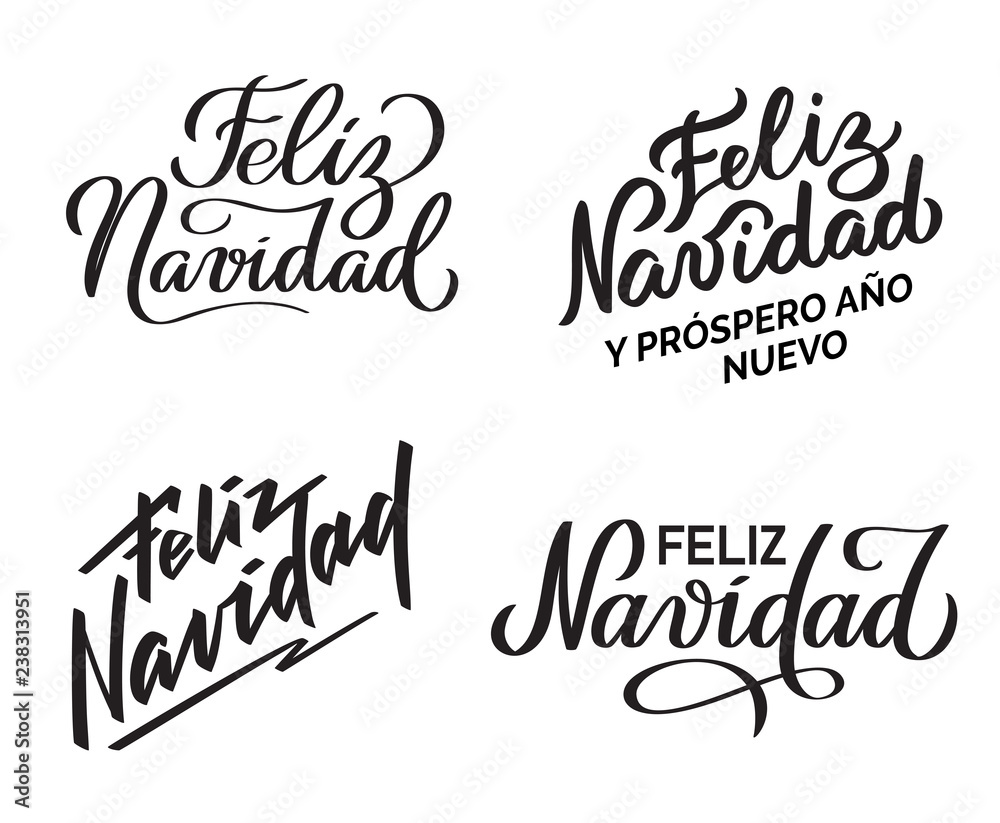 Feliz Navidad - Collection of hand-written texts