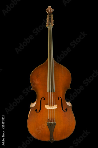 Beautiful vintage viola isolated with clipping path.