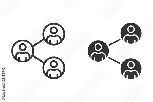 Network vector icon for graphic and web design.