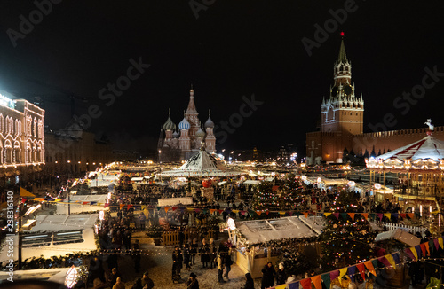 Photography Weihnachten am Roten Platz in Moskau