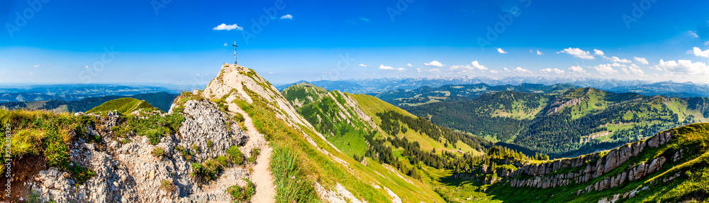 Fototapeta premium Panorama - Rindalphorn - Oberstaufen – Germany