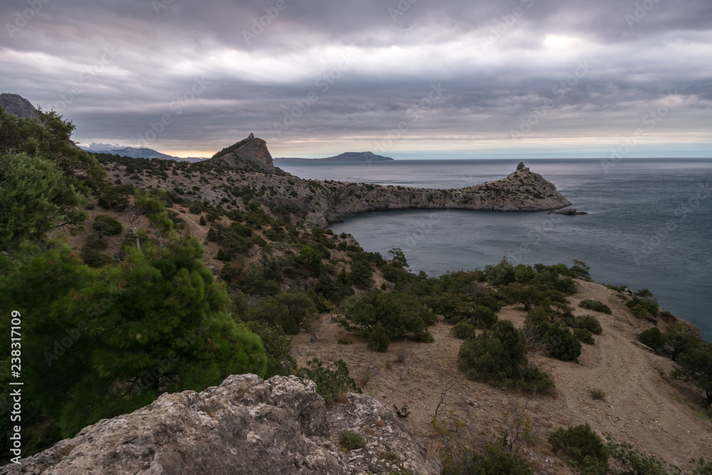 View of Tsar's Bay, East Coast of Crimea