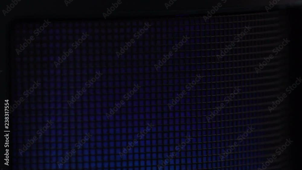 Abstract colorful electronic lights throbbing in dark room, future technology Abstract colorful electronic lights throbbing in dark room, future technology