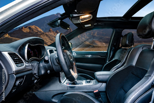 Modern luxury car Interior,travel concept © Mike Mareen