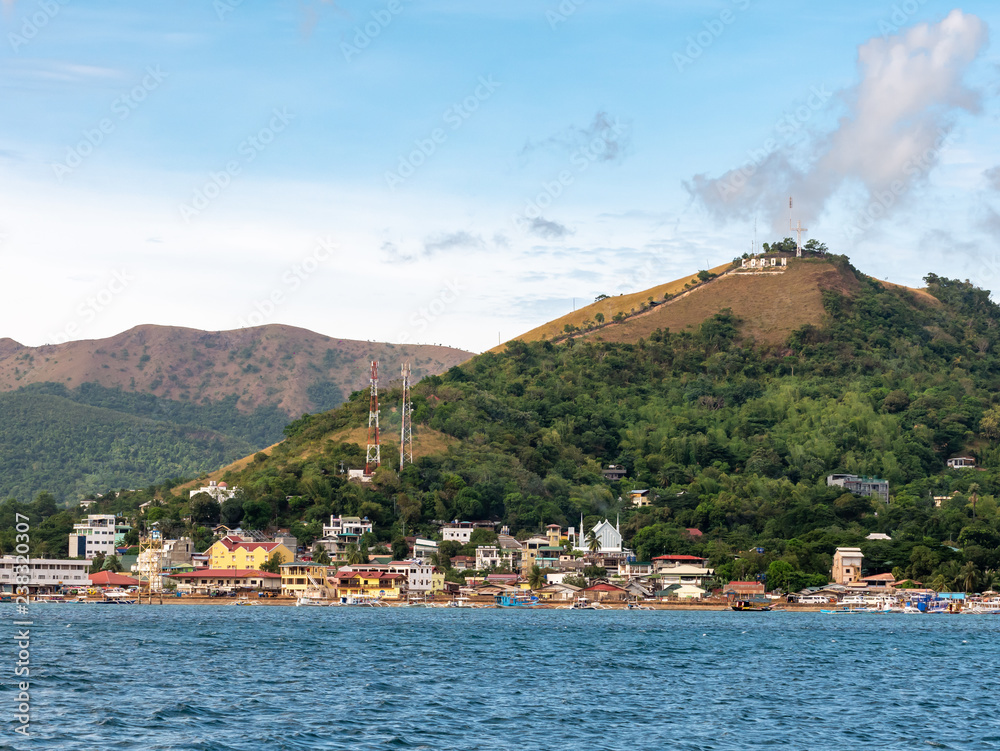 Fototapeta premium Palawan, Coron Town landscape