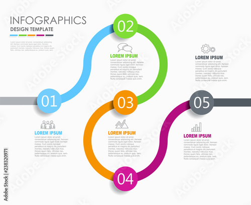Infographic design template with place for your data. Vector illustration.
