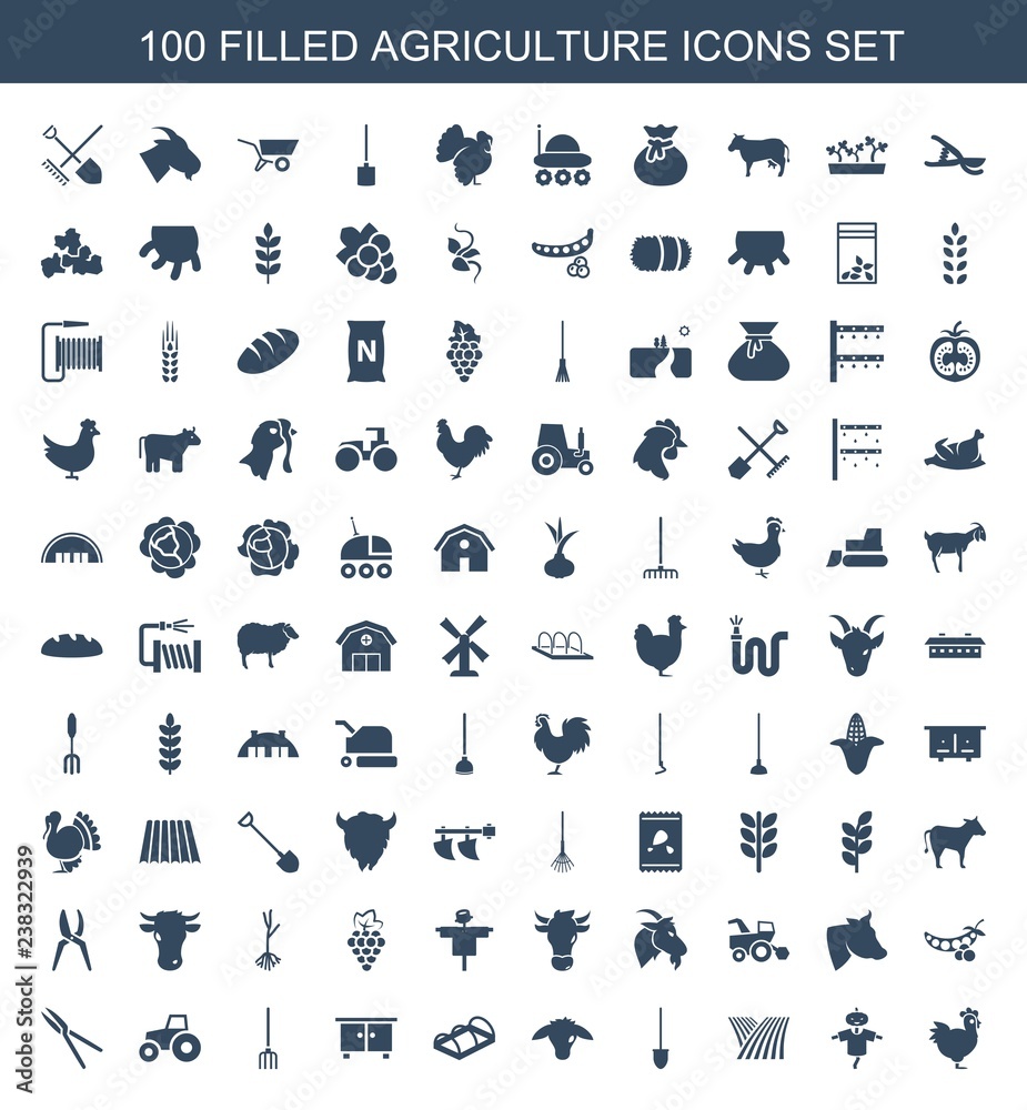 100 agriculture icons 100 agriculture icons