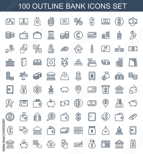 bank icons