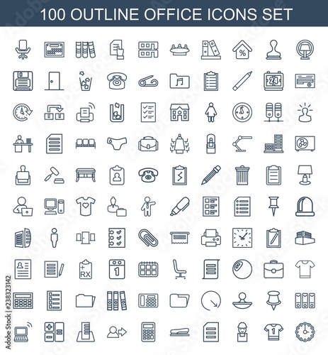 100 office icons