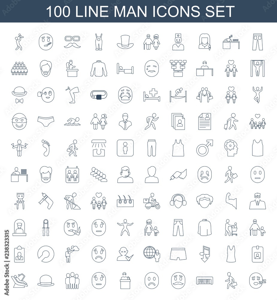 100 man icons 100 man icons