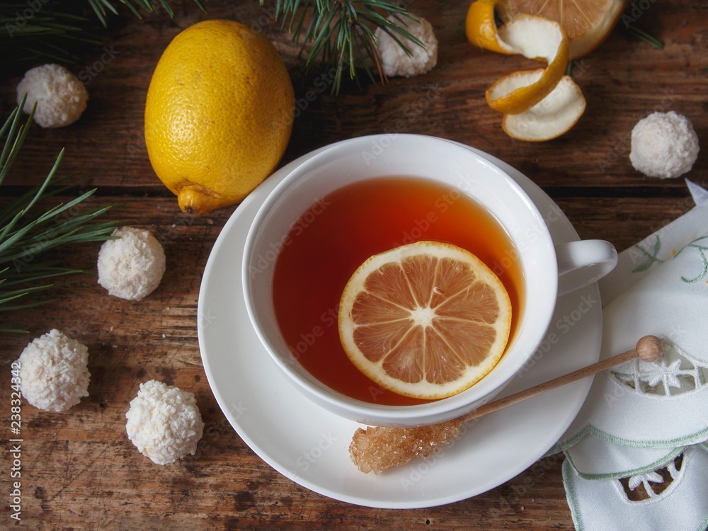 Cup of tea with lemon Cup of tea with lemon