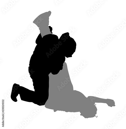 Paramedic rescue patient first aid vector silhouette. Woman in unconscious drowning. Drunk person overdose. Sneak attack victim rescue. CPR rescue team. Victim of fire evacuation. Earthquake rescue. 