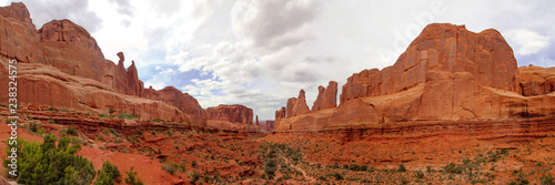 View of Park Avenue in Moab, UT USA