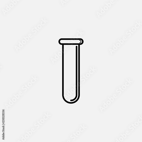 Test tube icon. Test tube concept symbol design. Stock - Vector illustration can be used for web.