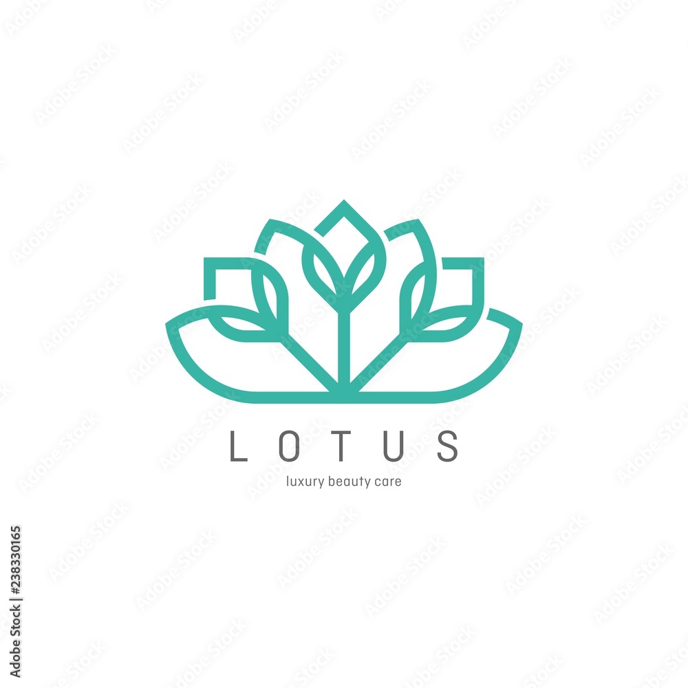 Flower Logo abstract design vector template. Lotus SPA icon. Cosmetics Hotel Garden Beauty salon Logotype concept. Flower Logo abstract design vector template. Lotus SPA icon. Cosmetics Hotel Garden Beauty salon Logotype concept.