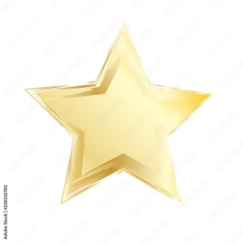 Gold star. Vector element for different design Gold star. Vector element for different design