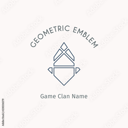 Vector geometric symbol
