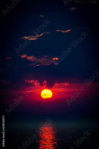sunset at the sea